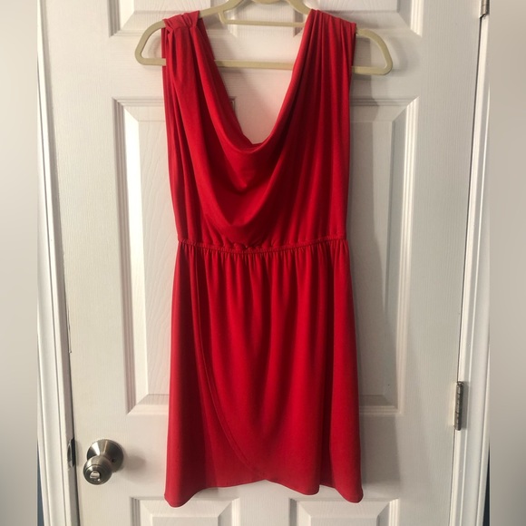Laundry by Shelli Segal Red Cowneck Dress size 2 - Picture 1 of 4